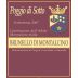 Poggio di Sotto Brunello di Montalcino 2007 Front Label