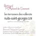 Bertrand Machard de Gramont Nuits-Saint-Georges Les Terrasses des Vallerots 2011 Front Label