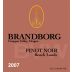 Brandborg Cellars Bench Lands Pinot Noir 2007 Front Label