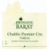 Domaine Barat Chablis Vaillons Premier Cru 2009 Front Label