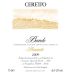 Ceretto Barolo Brunate 2009 Front Label