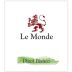 Le Monde Pinot Bianco 2013 Front Label