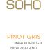 Soho Wine Co. White Collection Pinot Gris 2016 Front Label