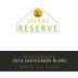 Selaks Marlborough Reserve Sauvignon Blanc 2014 Front Label
