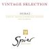 Spier Vintage Selection Shiraz 2011 Front Label