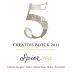 Spier Creative Block 5 2011 Front Label