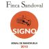 Finca Sandoval Signo Bobal 2010 Front Label
