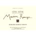Georges Vernay Cote-Rotie Maison Rouge 2009 Front Label