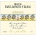 St Jacques d'Albas Minervois 2013 Front Label