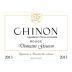 Domaine Gouron Chinon Rouge 2013 Front Label