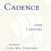 Cadence Cara Mia Vineyard Camerata 2009 Front Label