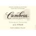 Cambria Tepusquet Vineyard Syrah 2011 Front Label