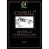 Caprili Brunello di Montalcino 2007 Front Label