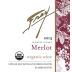 Frey Organic Merlot 2013 Front Label