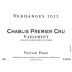 Patrick Piuze Chablis Vaulorent Premier Cru 2012 Front Label