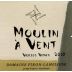 Dominique Piron Moulin a Vent Vieilles Vignes 2011 Front Label
