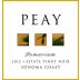 Peay Vineyards Pomarium Estate Pinot Noir 2012 Front Label