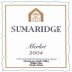 Sumaridge Walker Bay Merlot 2004 Front Label