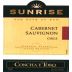 Sunrise Wine Concha y Toro Cabernet Sauvignon 2010 Front Label