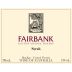 Sutton Grange Winery Fairbank Syrah 2012 Front Label