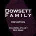 Dowsett Wines Family Devotion Red 2009 Front Label