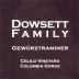 Dowsett Wines Family Celilo Vineyard Gewurztraminer 2012 Front Label