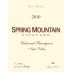 Spring Mountain Vineyard Cabernet Sauvignon 2010 Front Label