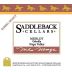 Saddleback Merlot 2011 Front Label