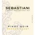 Sebastiani Sonoma Coast Pinot Noir 2008 Front Label