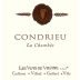 Vins de Vienne Condrieu La Chambee Blanc 2012 Front Label