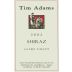 Tim Adams Shiraz 2002 Front Label