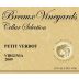 Breaux Vineyards Cellar Selection Petit Verdot 2009 Front Label