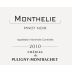 Chateau de Puligny-Montrachet Monthelie Rouge 2010 Front Label