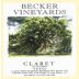 Becker Vineyards Claret Les Trois Dames 2010 Front Label