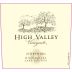 High Valley Zinfandel 2016 Front Label
