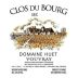 Domaine Huet Clos du Bourg Sec 2015 Front Label