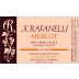 A. Rafanelli Merlot 2001 Front Label