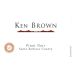 Ken Brown Santa Barbara Pinot Noir 2012 Front Label