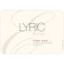 Lyric Pinot Noir 2012 Front Label
