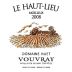 Domaine Huet Le Haut Lieu Moelleux 2008 Front Label