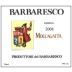 Produttori del Barbaresco Barbaresco Moccagatta Riserva 2008 Front Label