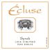 Ecluse Wines Lock Vineyard Syrah 2010 Front Label
