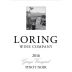 Loring Wine Company Garys' Vineyard Pinot Noir 2016 Front Label