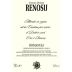Tenute Dettori Romangia Renosu 2009 Front Label