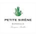 Petite Sirene Blanc 2016 Front Label