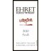 Ehret Family Winery Syrah 2010 Front Label