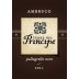 Terre del Principe Ambruco Pallagrello Nero 2011 Front Label