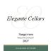 Elegante' Cellars Sangiovese 2007 Front Label