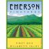 Emerson Vineyards Pinot Gris 2009 Front Label