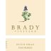 Brady Vineyard Petite Sirah 2015 Front Label